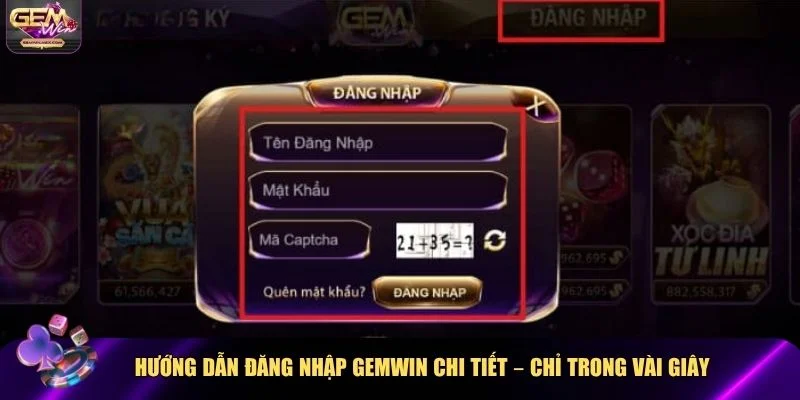 Hướng dẫn chi tiết để bạn có thể đăng nhập Gemwin nhanh chóng