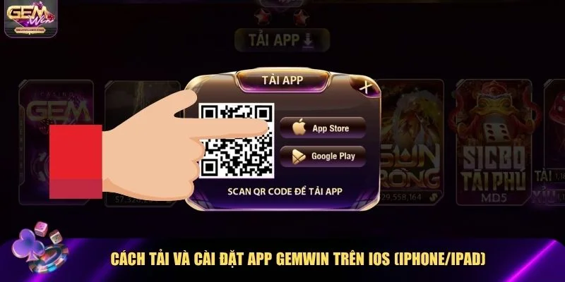 3 thao tác để tải app Gemwin cho hệ điều hành iOS