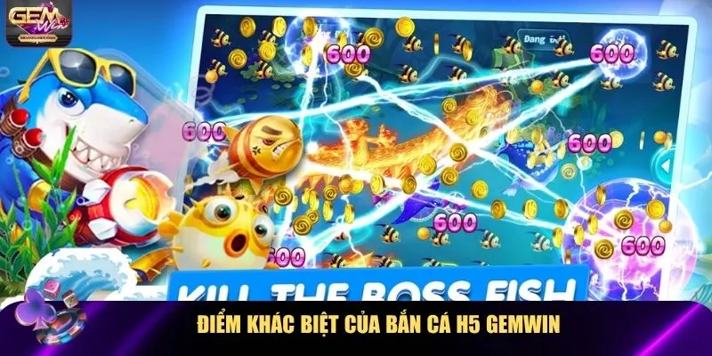 Điểm khác biệt của bắn cá H5 Gemwin so với các game bắn cá khác
